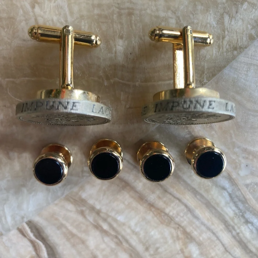 ScotlandWorld Cup Series Thistle Pound Coin Cufflinks  Worhd Cup win 13 June. - Picture 4 of 9